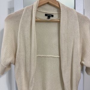 Apt 9 crop cream cardigan sweater